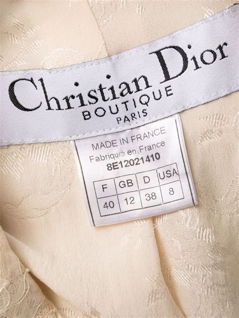 dior couture lace label|christian Dior vintage clothing labels.